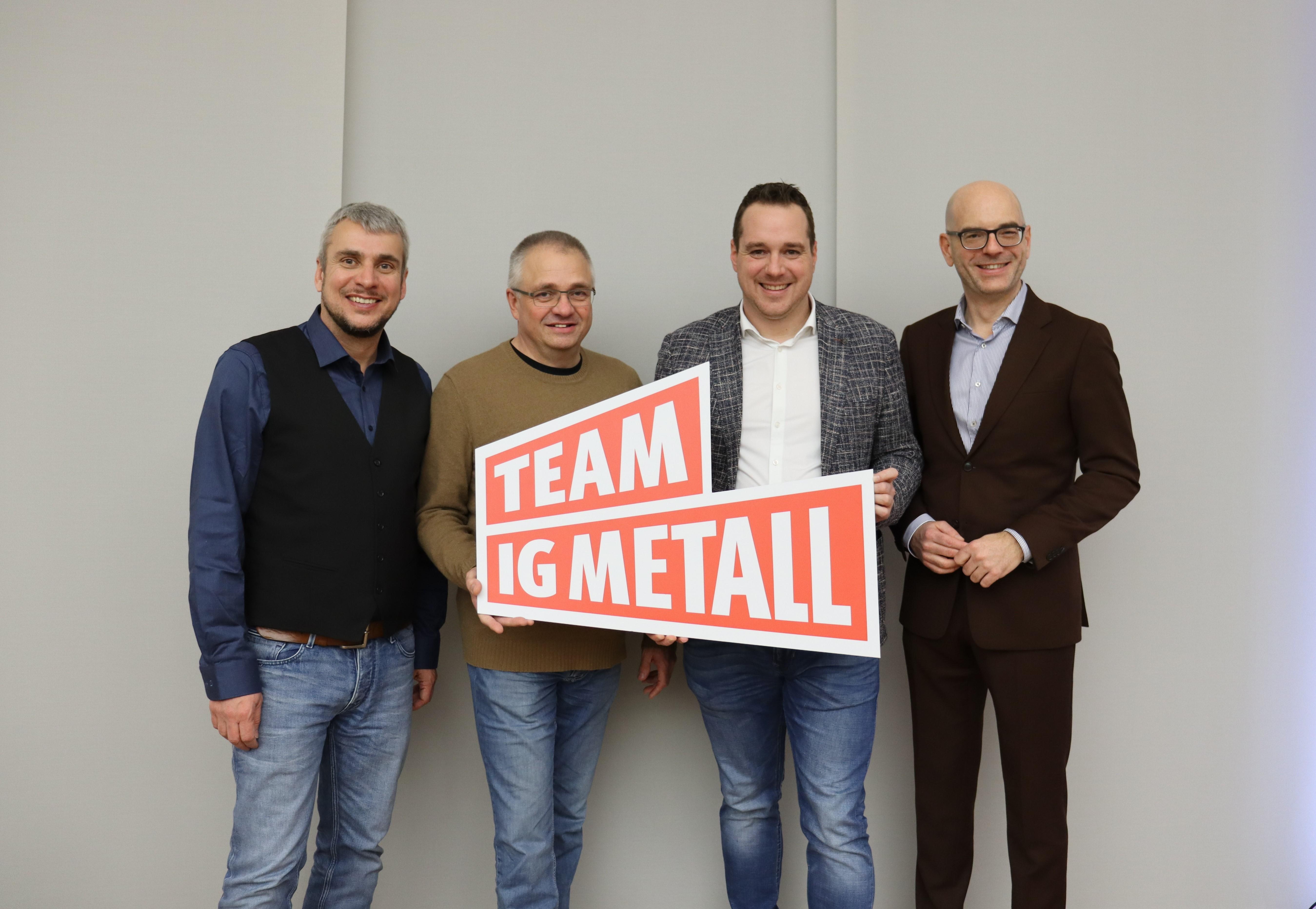 Pressefoto IGM Ingolstadt Airbus Leitungsteam