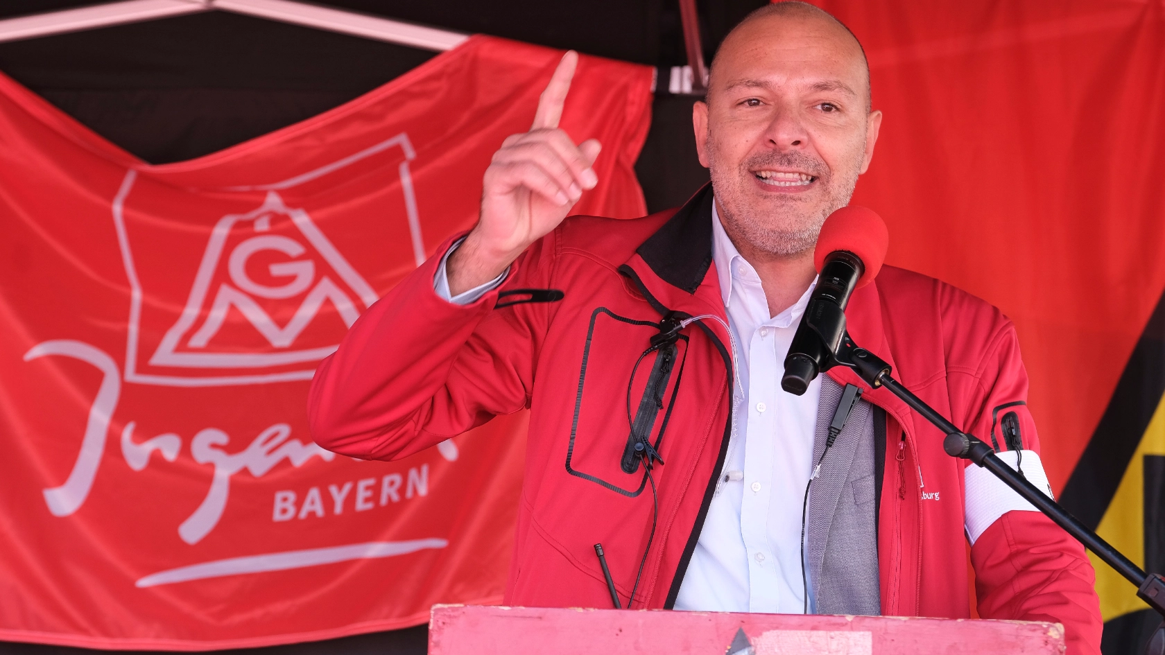 Demo und Kundgebung 3. M+E-Tarifverhandlung in Augsburg