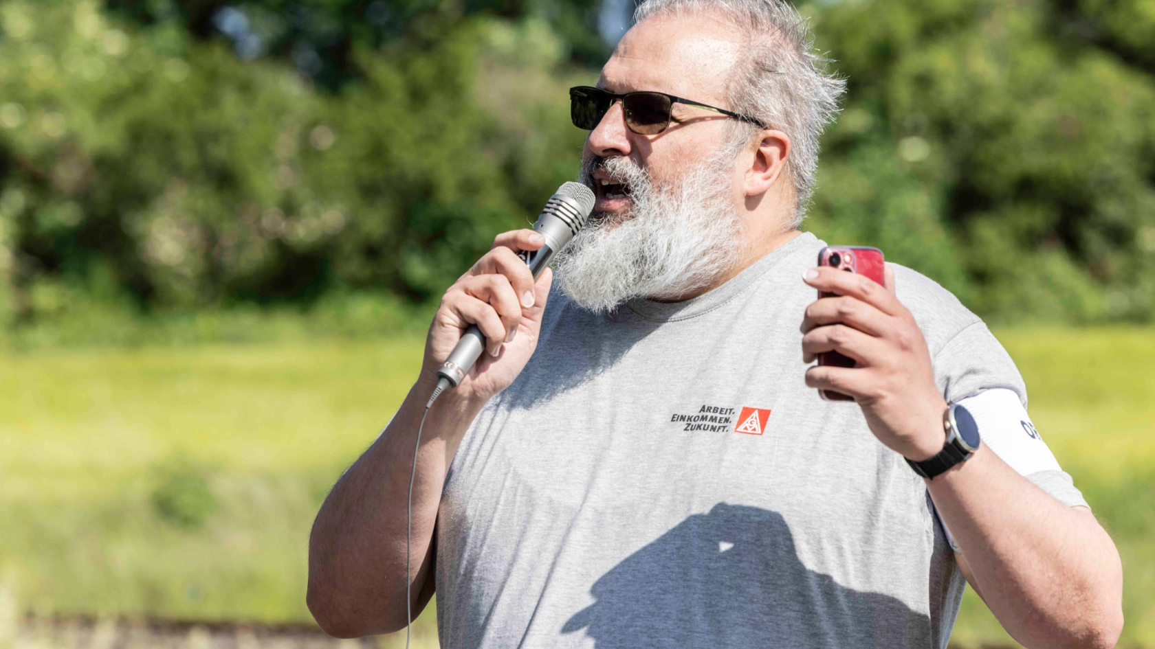 Warnstreik bei Magna Mirrors in Dorfprozelten