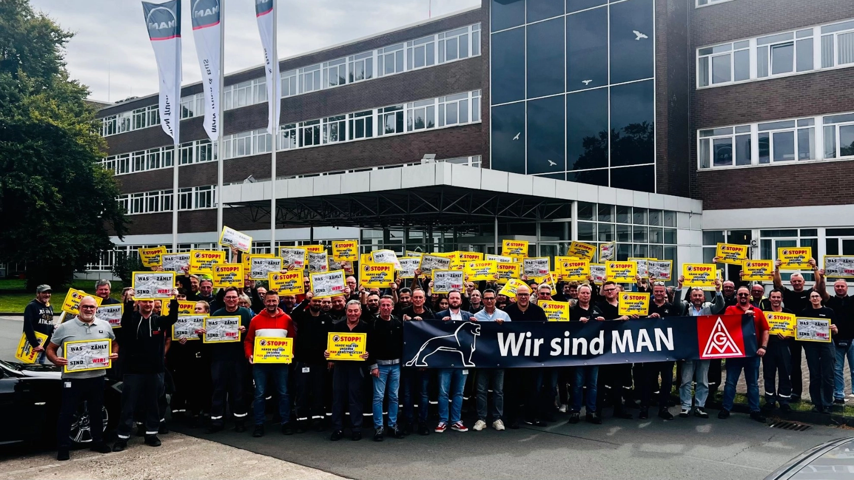 Aktion bei MAN Salzgitter