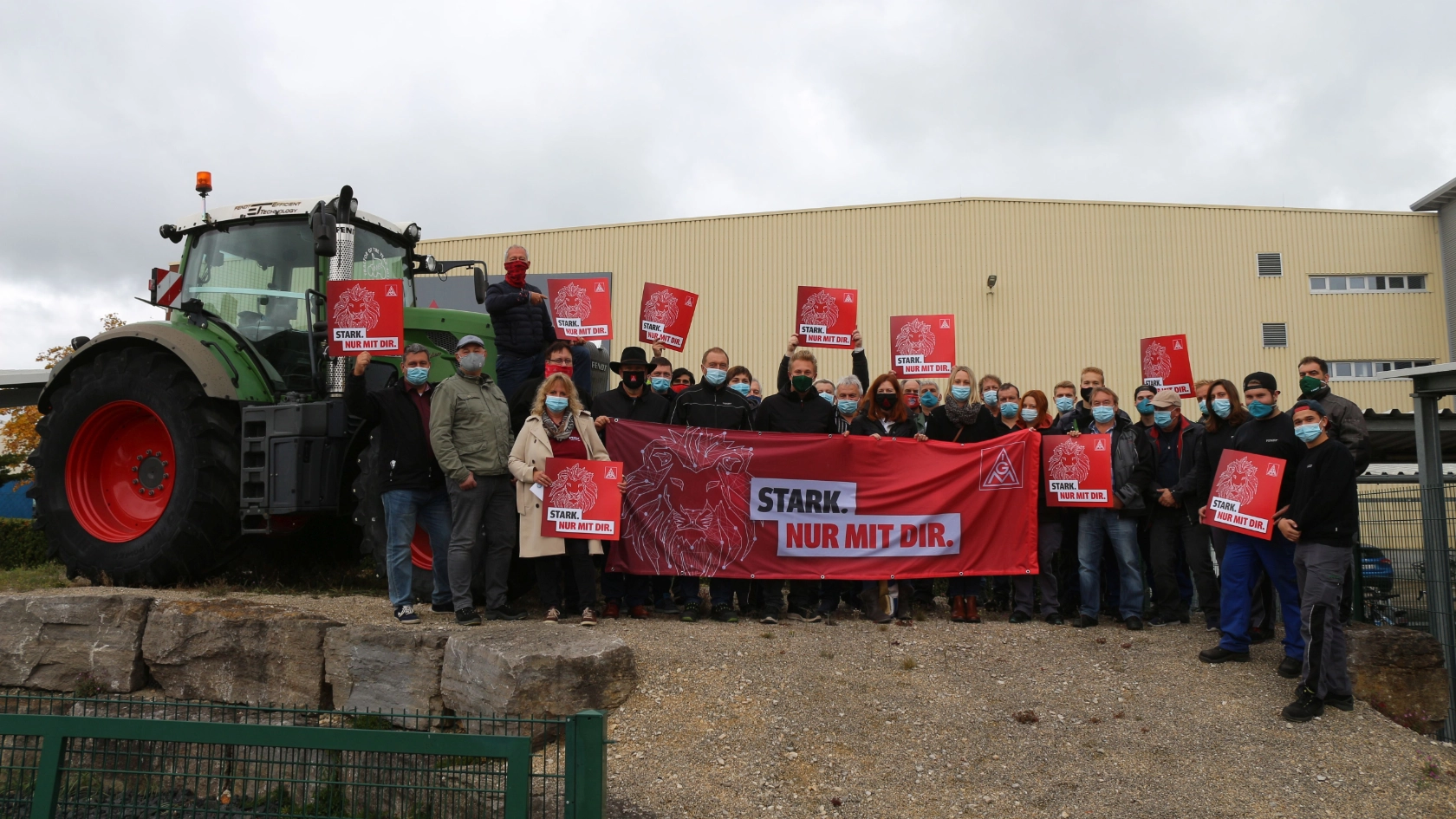 Aktionswoche Fairwandel statt Zukunftsangst Fa. AGCO Augsburg