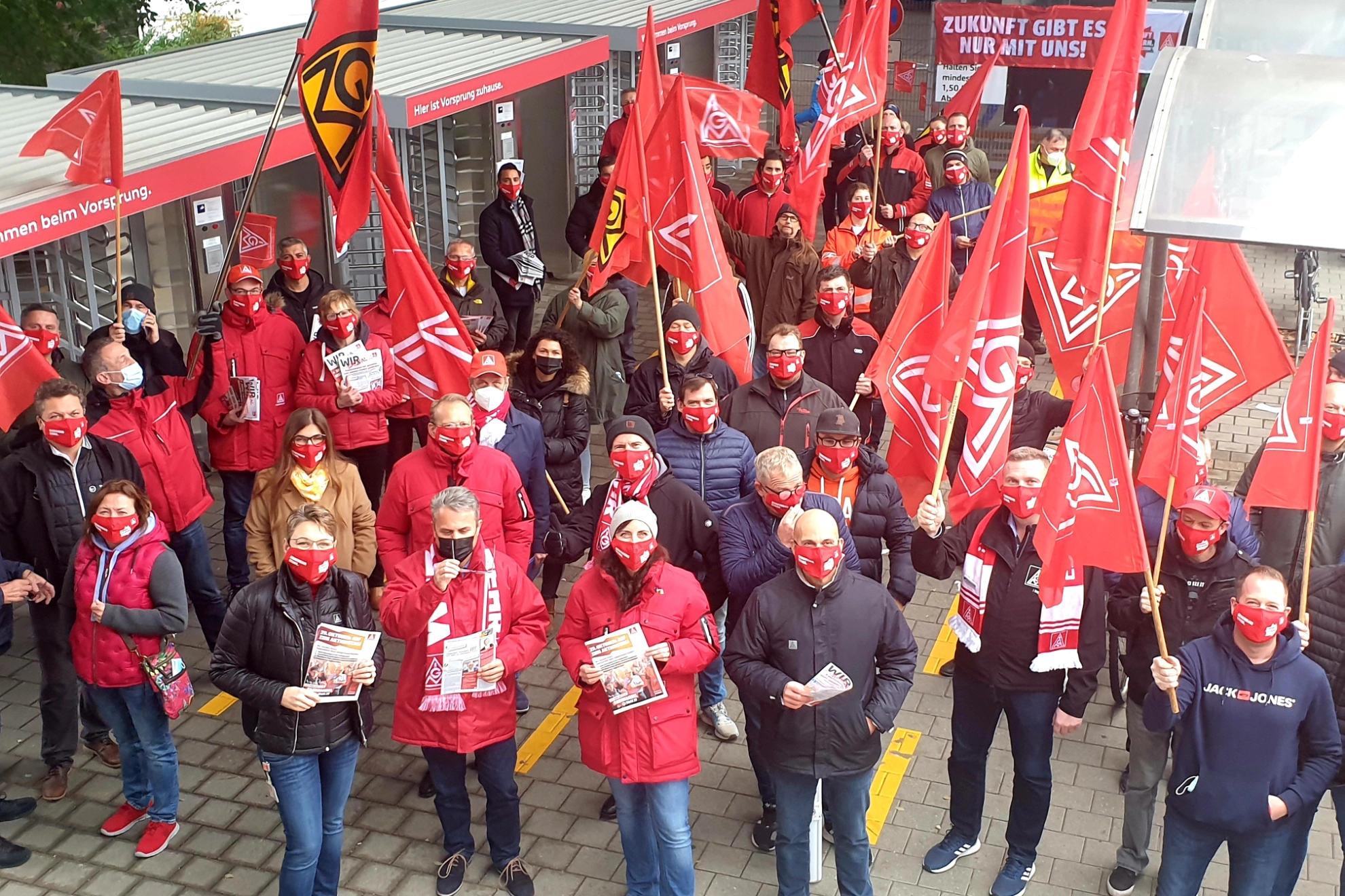 Aktionstag Fairwandel am 29.10.2021 Demonstration bei AUDI in Ingolstadt