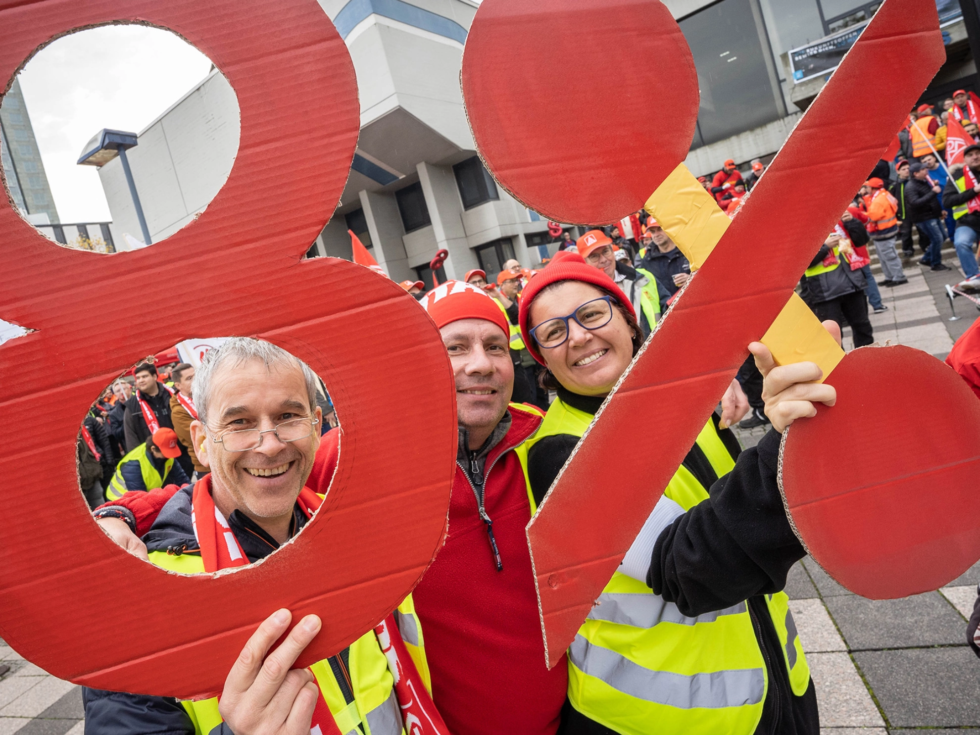 Warnstreikaktion in Offenbach am 15.11.2022