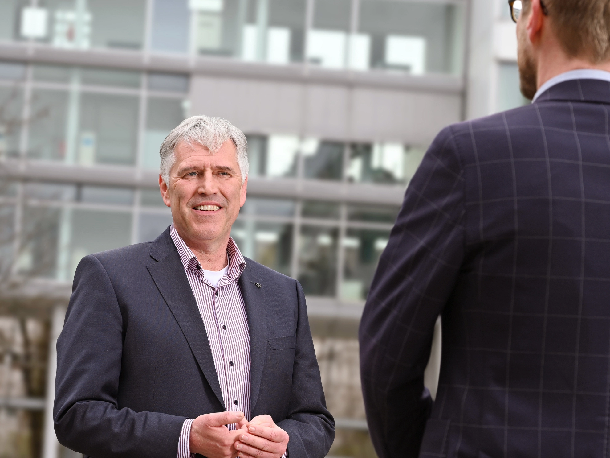 Horst Ott im Pressegespräch