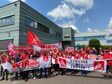 Erster Warnstreik seit Bestehen des Unternehmens