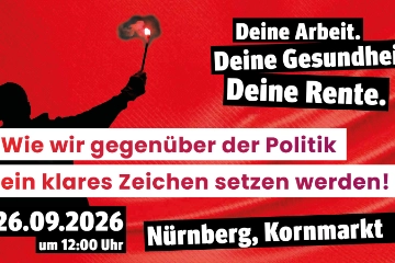 Informationen zur Organisation und zum Ablauf des DGB-Aktionstages am 26.09.2026 in Nürnberg