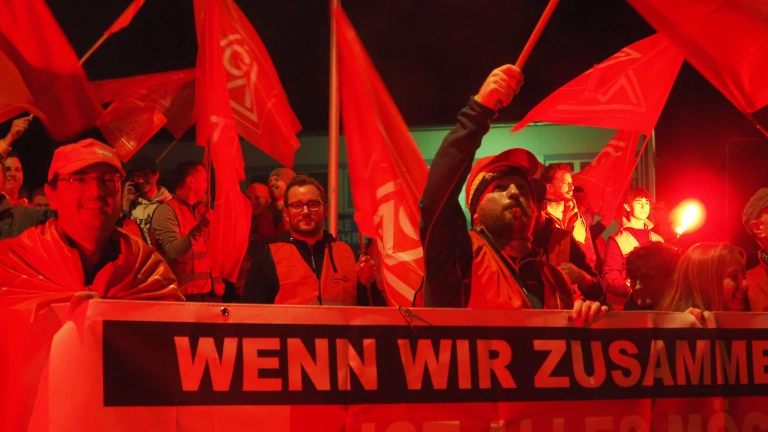 0-Uhr-Aktion Metall&Elektro Tarifrunde 2022 HB Feinmechanik Metten