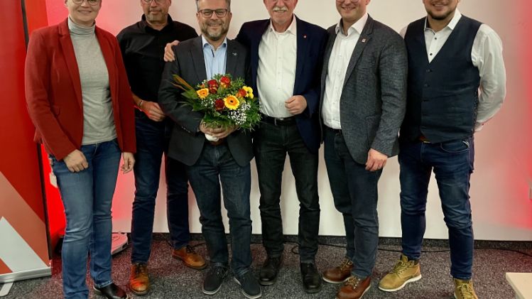 Delegiertenversammlung Gruppenfoto Verabschiedung Peter Mosch 20231214