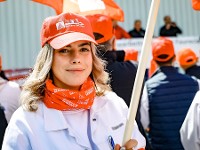 Beschäftigte auf einer Demonstration der IG Metall